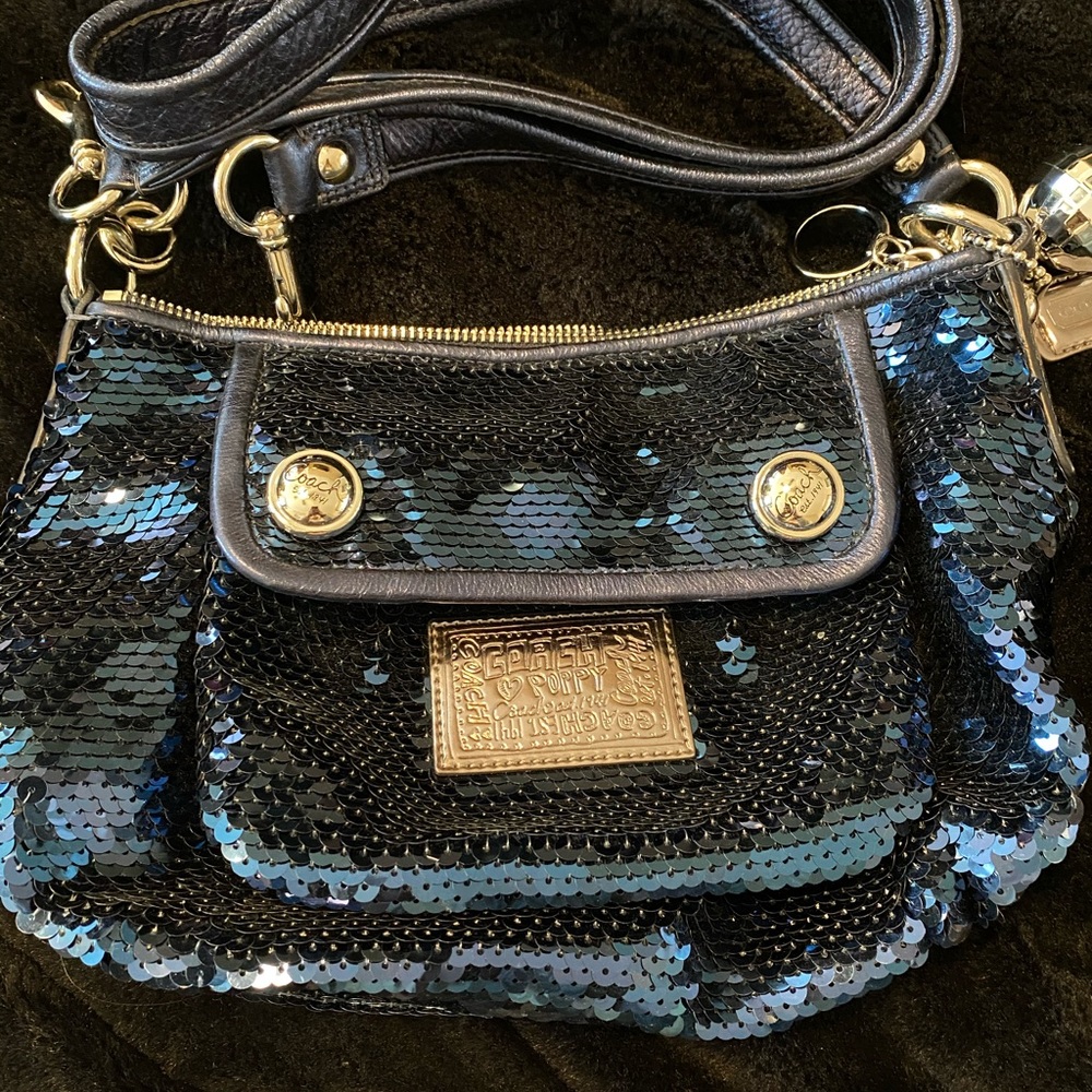 *Rare* Sequin Coach Bag with Dust Bag